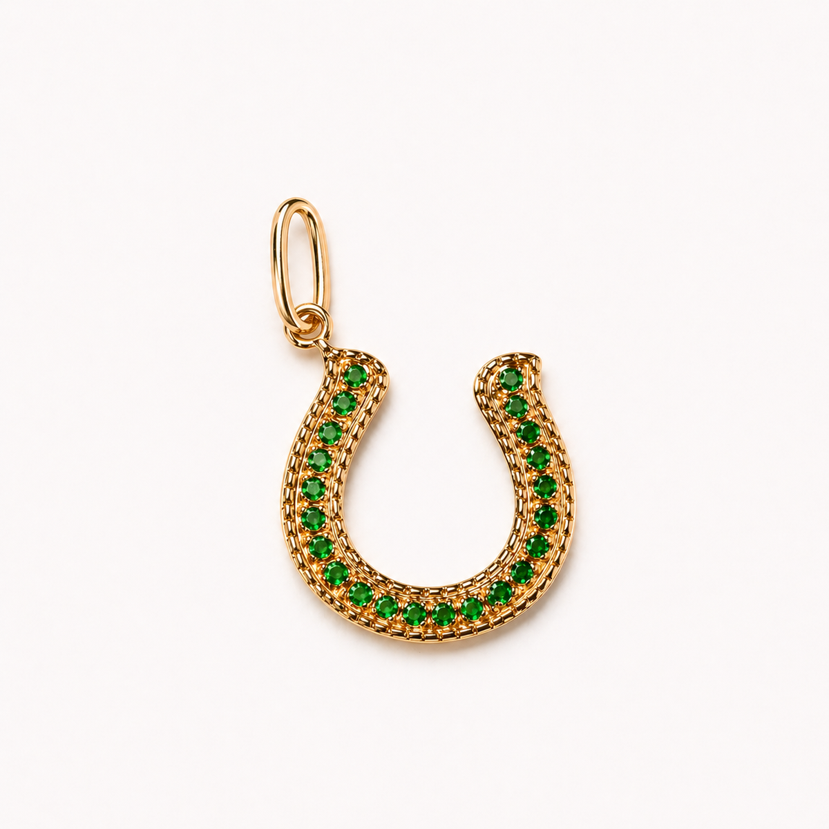 Charm Horseshoe Tsavorite
