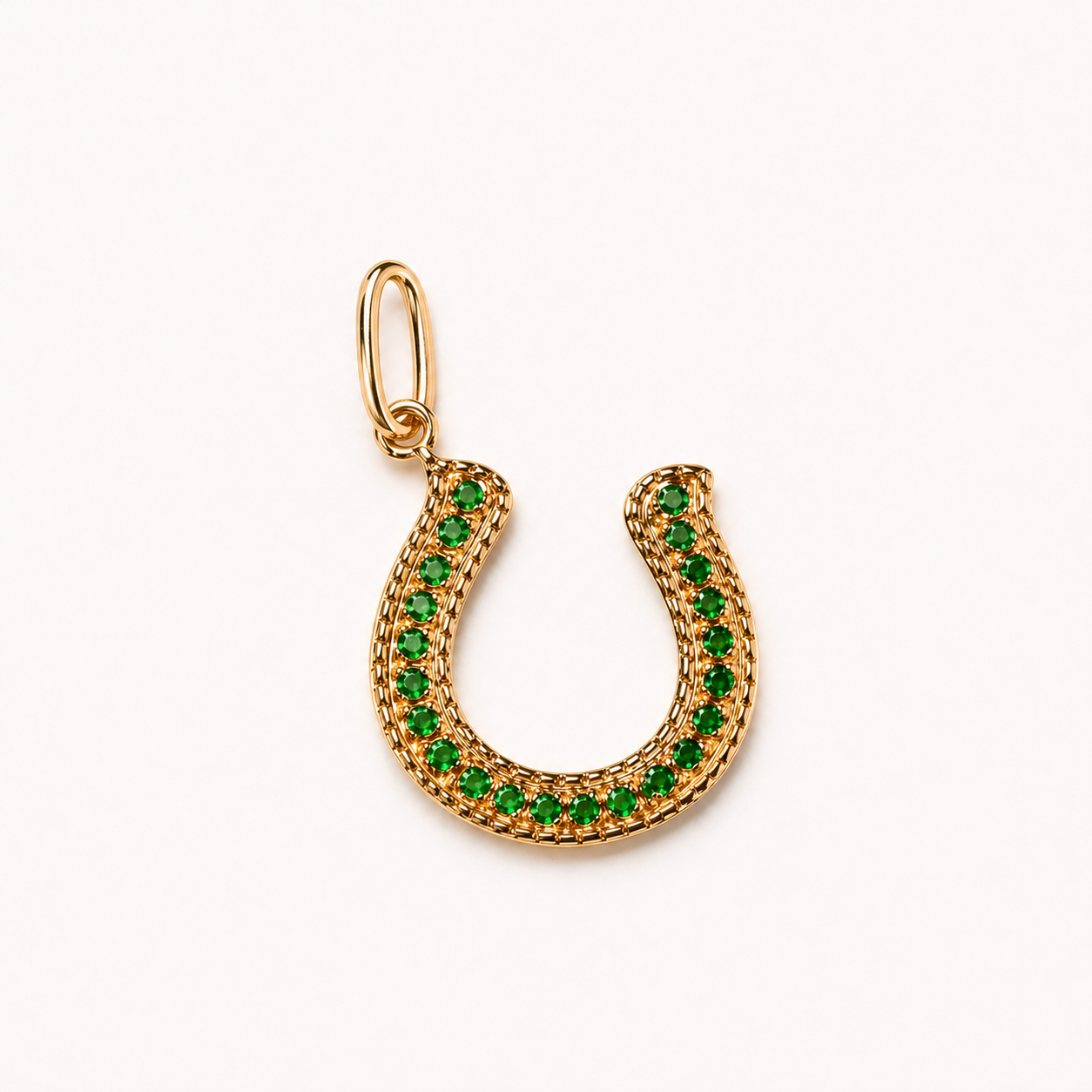 Charm Horseshoe Tsavorite