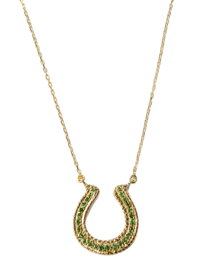 Charm Horseshoe Tsavorite