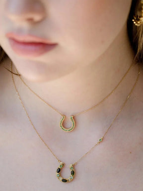 Charm Horseshoe Tsavorite