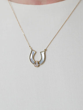 Charm Horseshoe Mother of Pearl