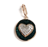 Selim Mouzannar Diamond Petrol Heart Charm