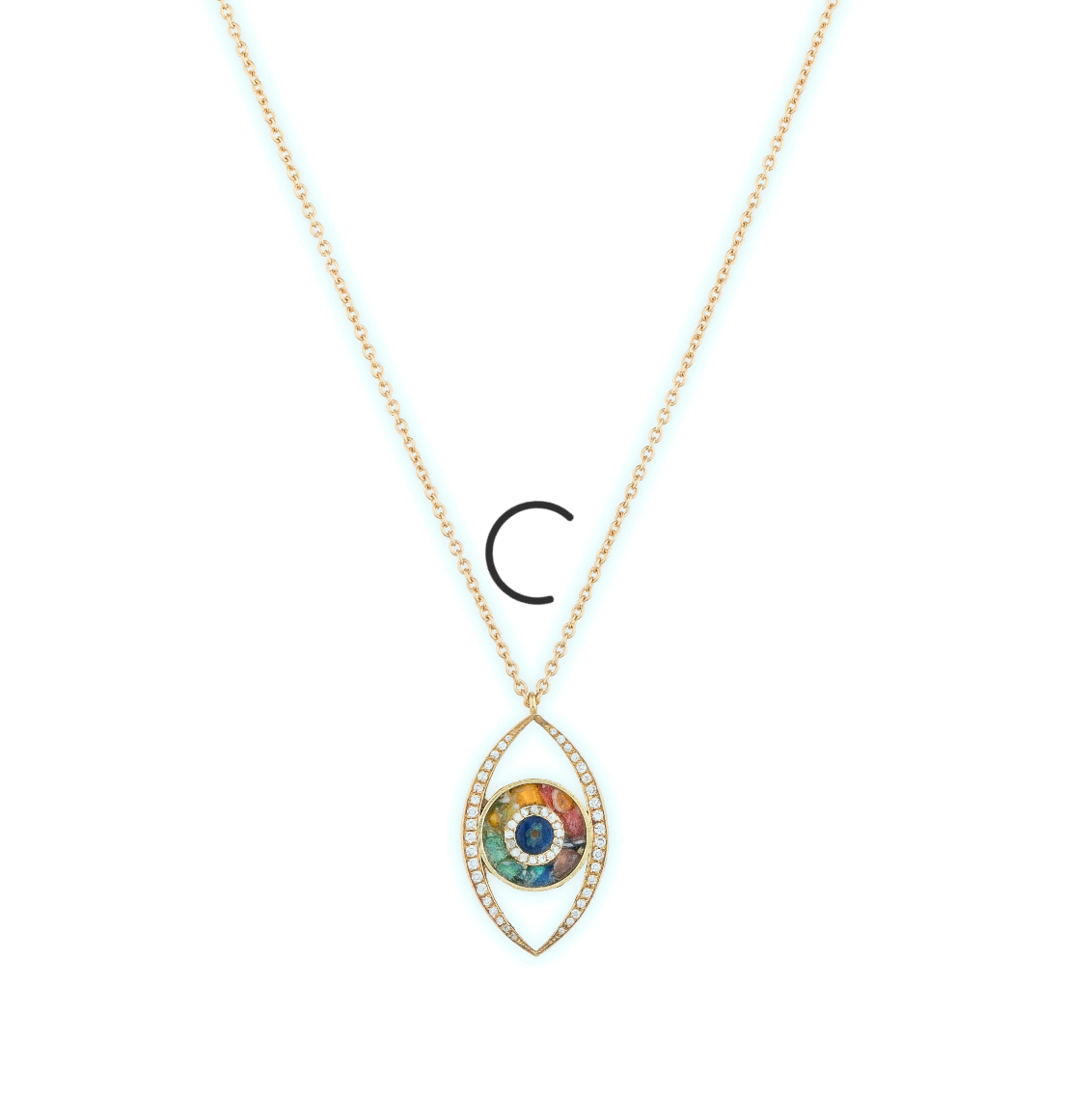 Mosaic Eye Necklace