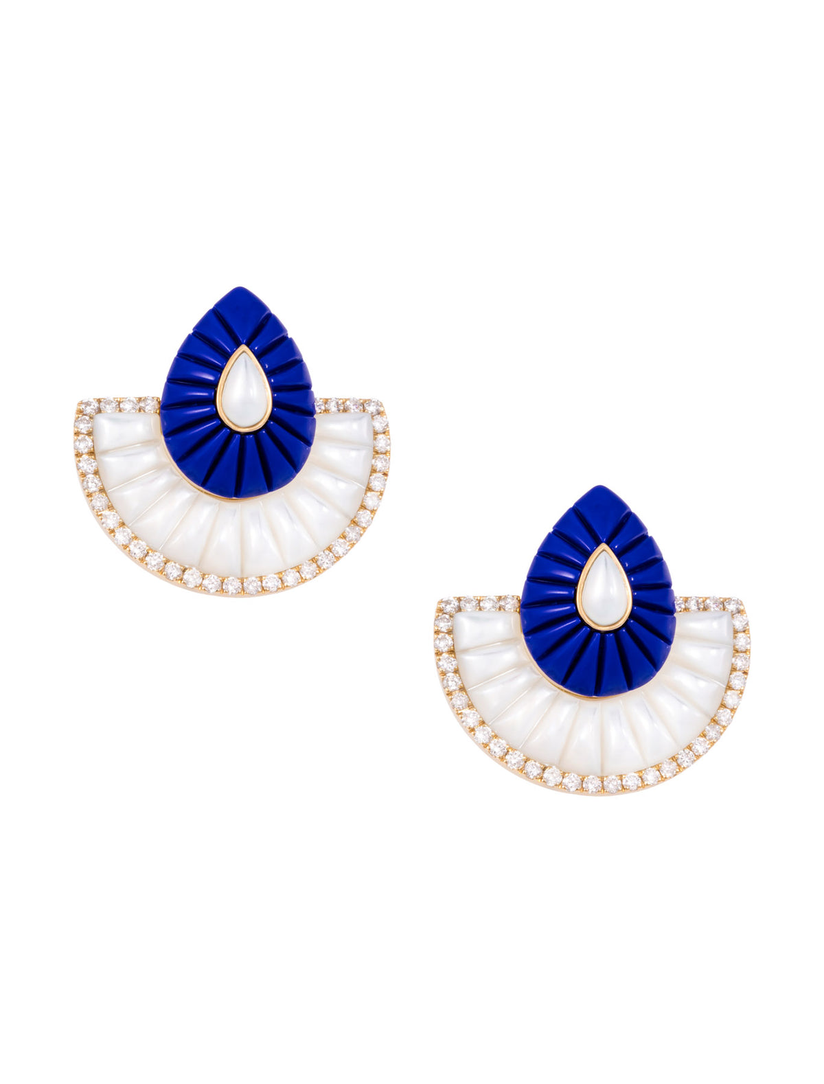 Bond Street Fan Earrings - Big