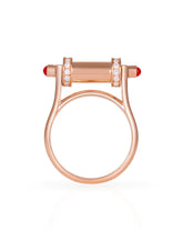 Full Gold Single Pillar Ring