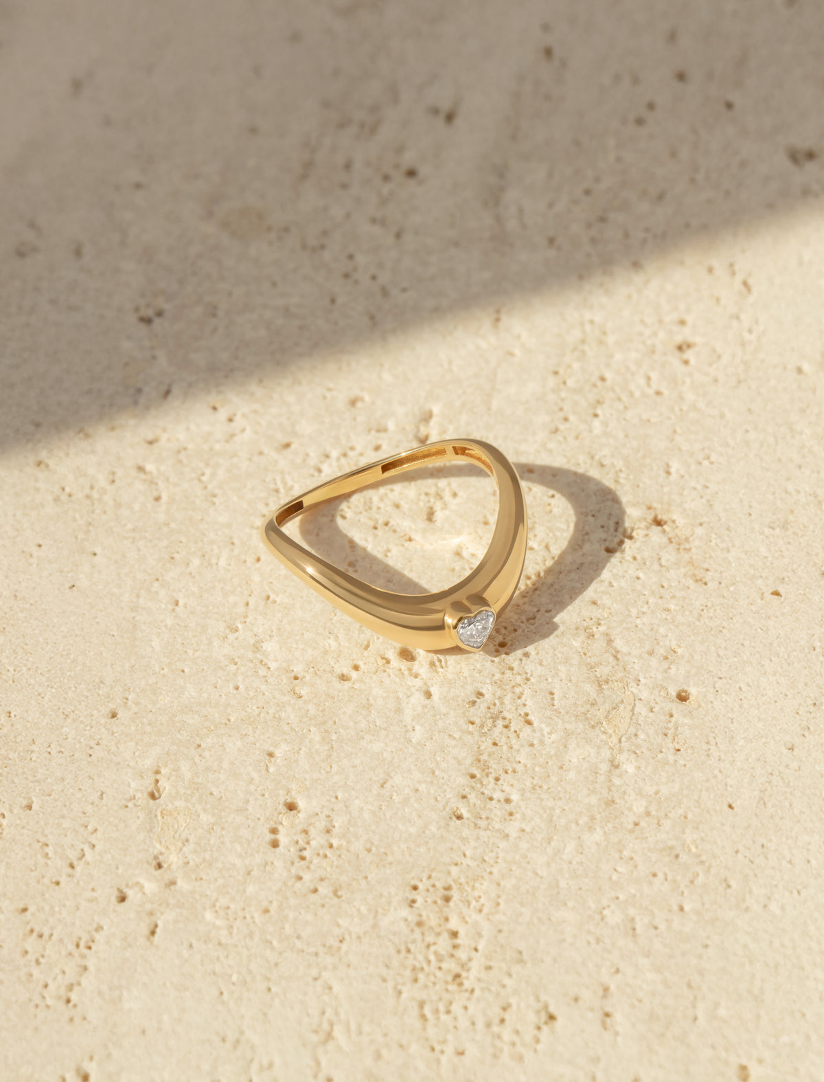 Boa Heart Diamond Ring