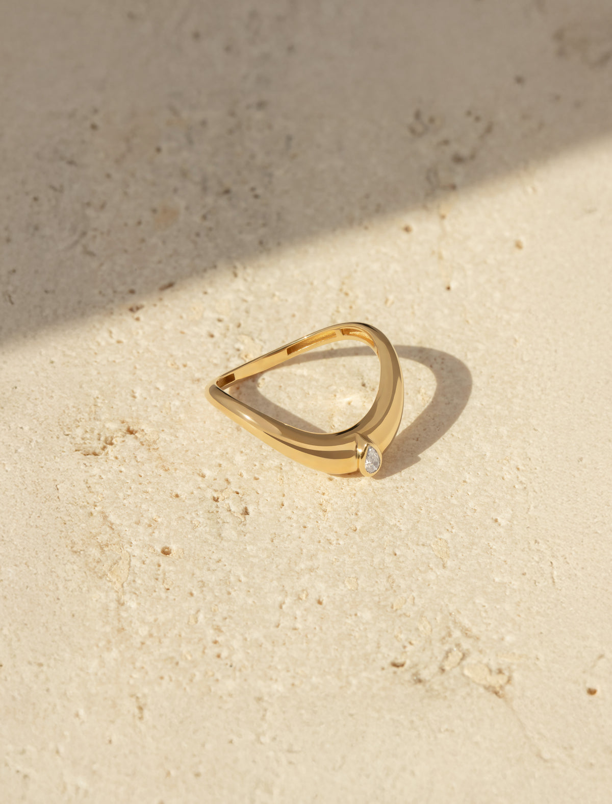 Boa Pear Diamond Ring