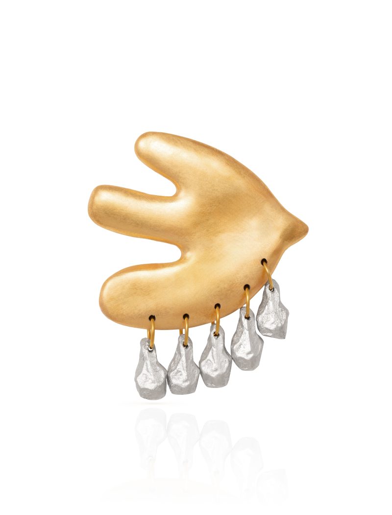 Echo of The Sky Brooch - Gold - Large