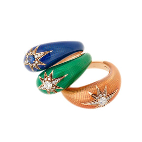 AIDA Pinky Petrol Ring - Selim Mouzannar