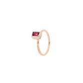 Mina Ivory Ring Rhodolite