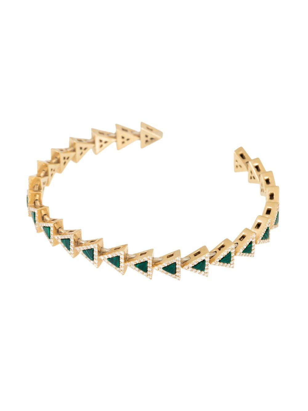 Triangular Geometric Bangle - Small