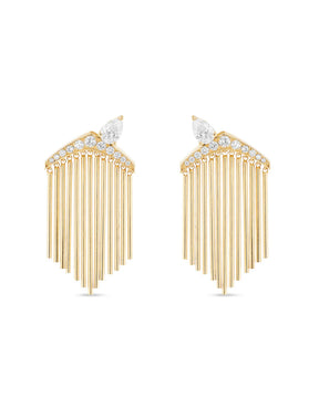 Merveilles Fringe Earrings Short
