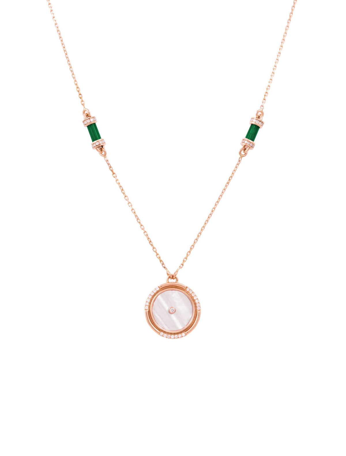 Round Amulet Necklace  - Small