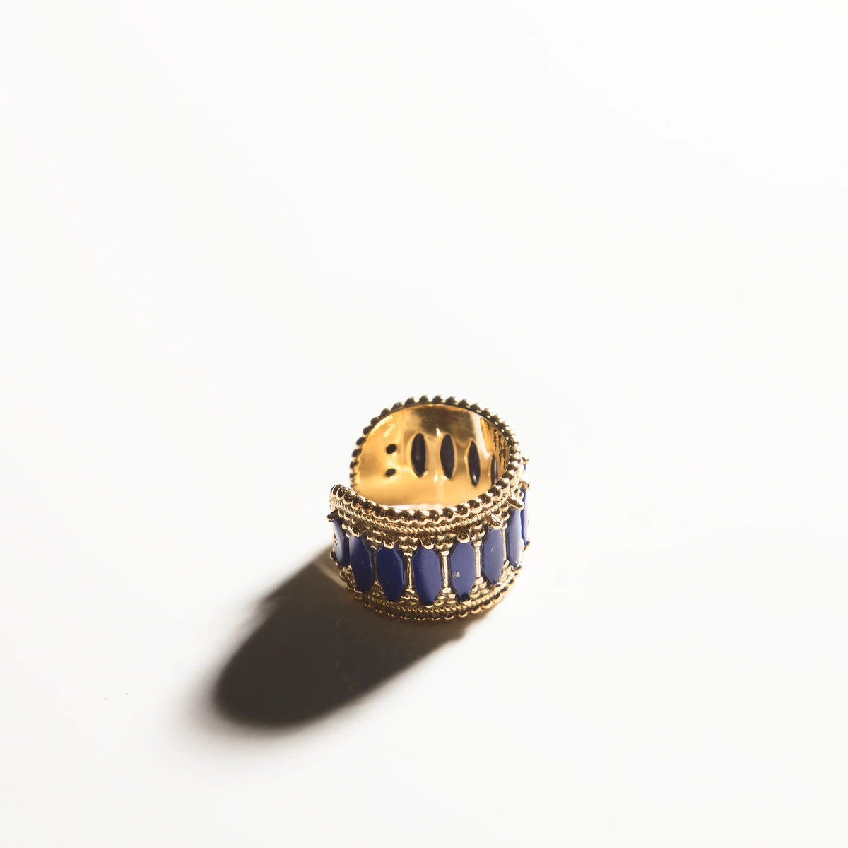 Baalbeck In Color Ring - Navy Blue - Tales of Stones