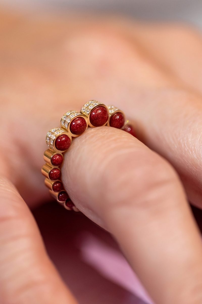 The Burgundy Rubidium Ring - Size 3