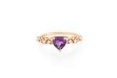 Candy Heart Sparkling Hear Ring Amethyst by "Joanna Achkar" - Tales of Stones