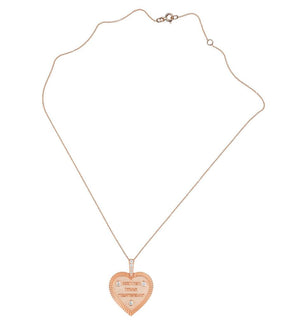 Classic Heart Shaped Hope Pendant With Diamonds and an Extra Spark $2,840 - Tales of Stones