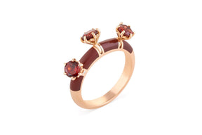 Cosmic Candy Stella Divina Ring Berry Red by "Joanna Achkar" - Tales of Stones