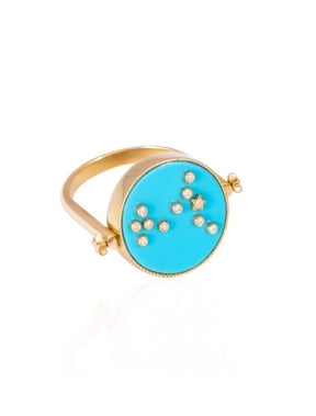 3 in 1 Pisces Zodiac Ring