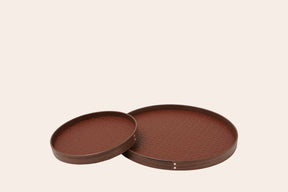 Round Stamped Leather