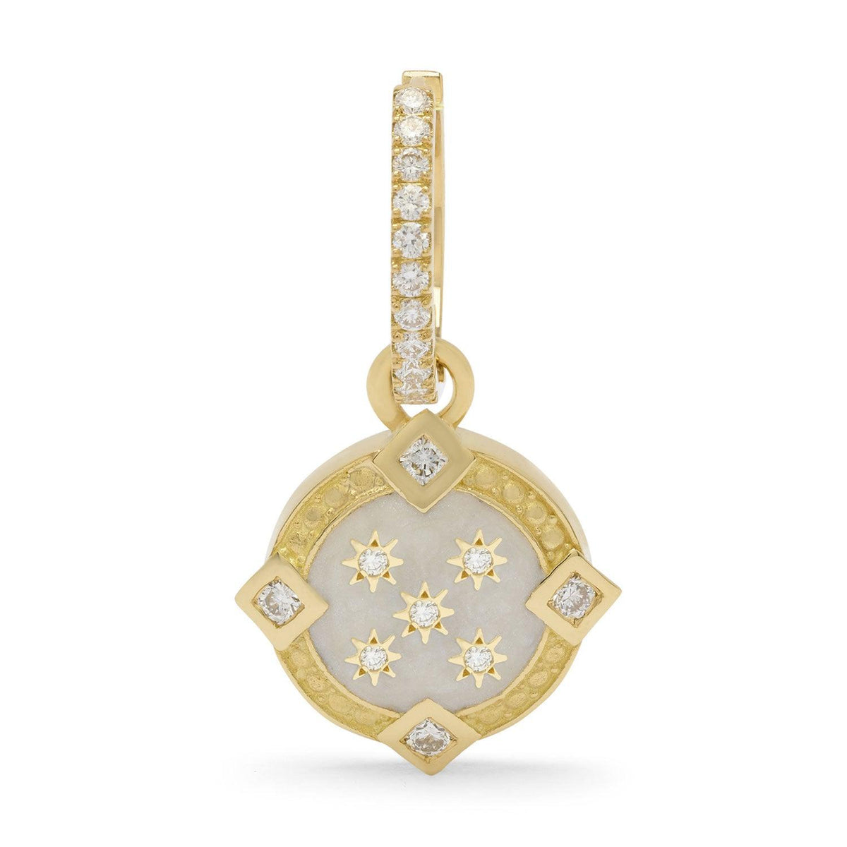 Earring - The Universe by ATELIER LIYA (White) - Tales of Stones