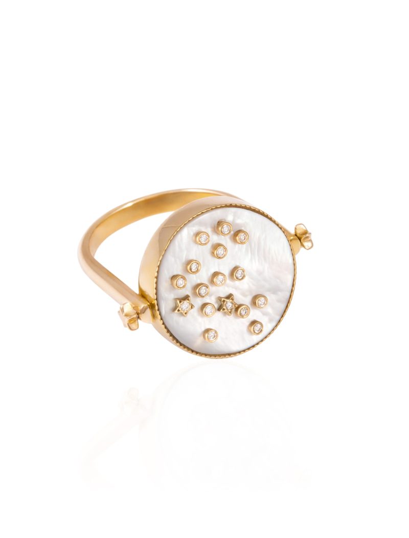 3 in 1 Sagittarius Zodiac Ring