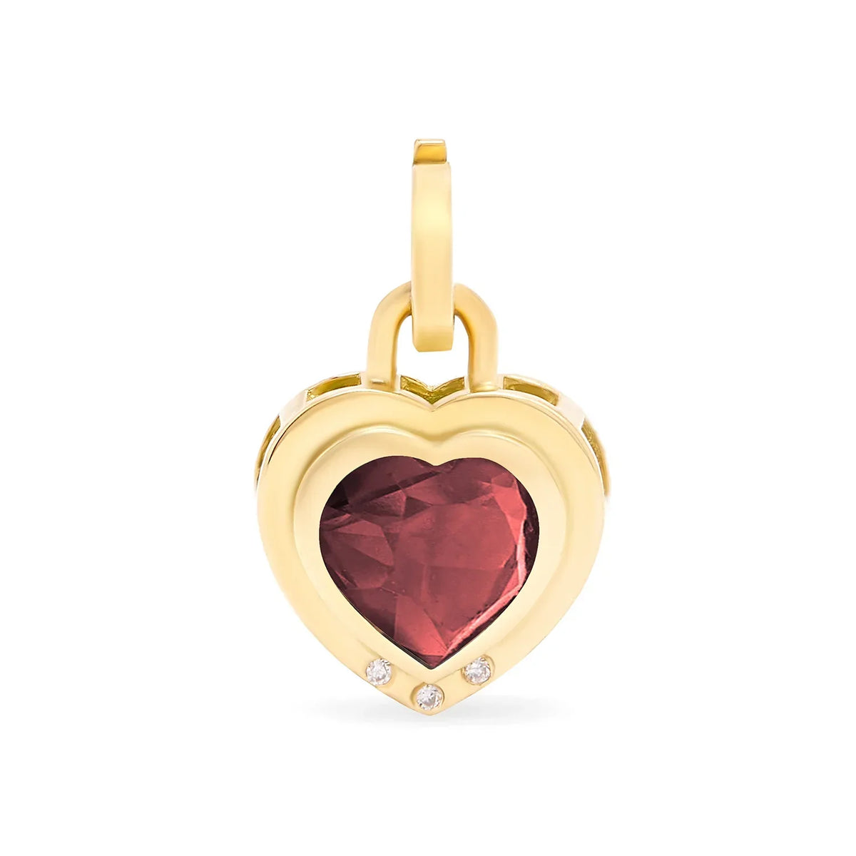 Heart Garnet Pendant by Atelier Liya - Tales of Stones