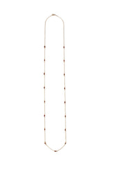 Freestyle Pink Tourmaline Oval Long Necklace