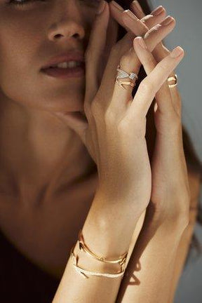 Hobbi - Borderless Gold "Hobb" Diamond Ring by Bil Arabi - Tales of Stones