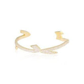 Hobbi - Gold "Hobb" Diamond Cuff by Bil Arabi - Tales of Stones