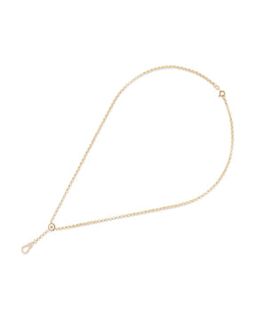 Small Diamond Hook Lariat Necklace