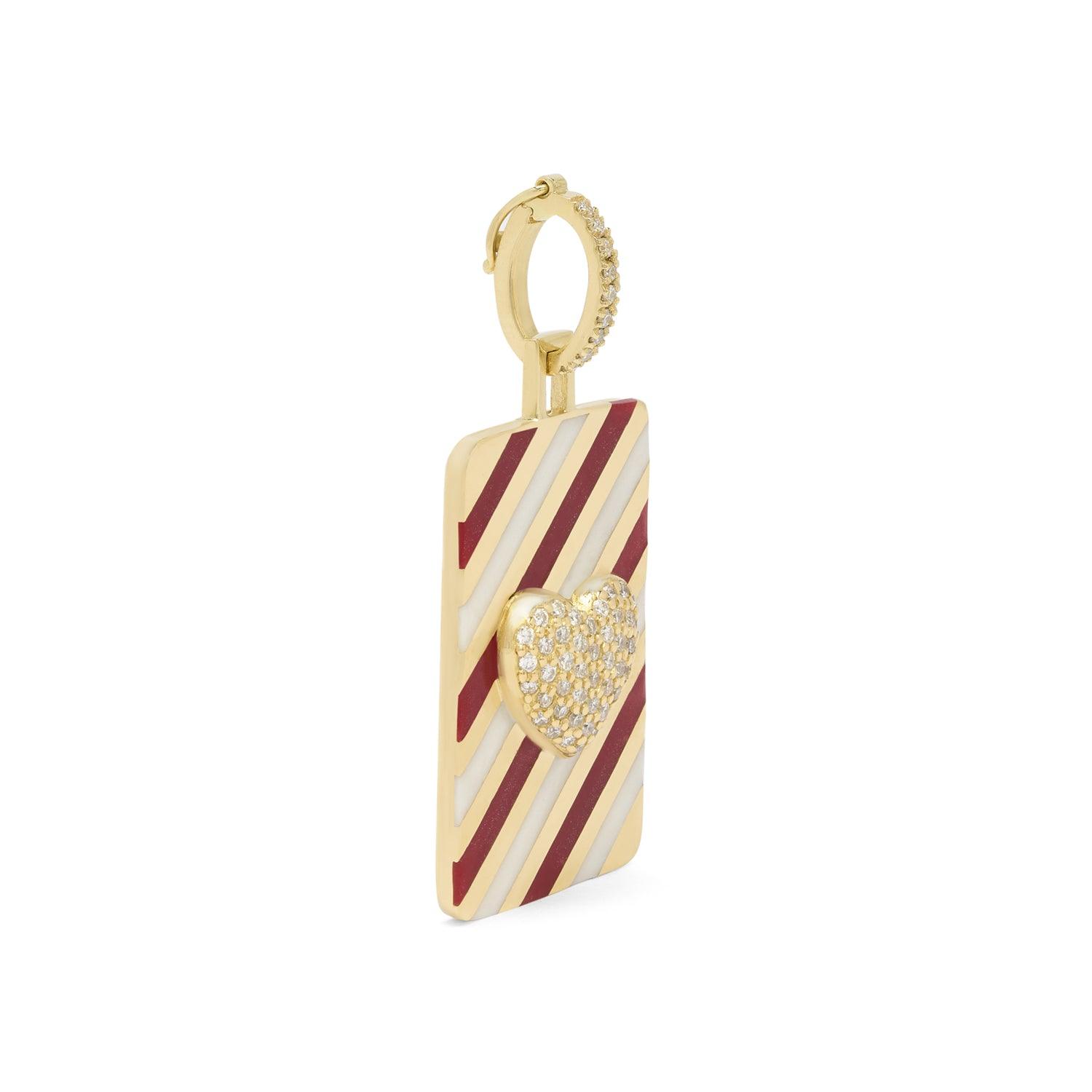 Mini Pendant - Give Love by ATELIER LIYA (Red) - Tales of Stones