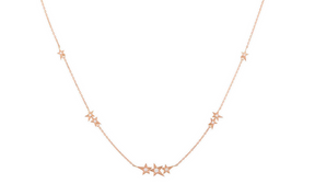 Mini Stars on Chain Necklace