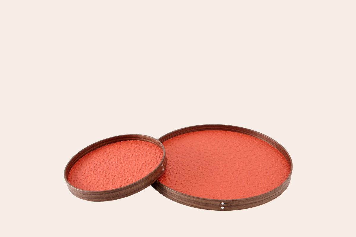 Round Stamped Leather