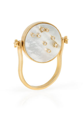 3 in 1 Gemini Zodiac Ring