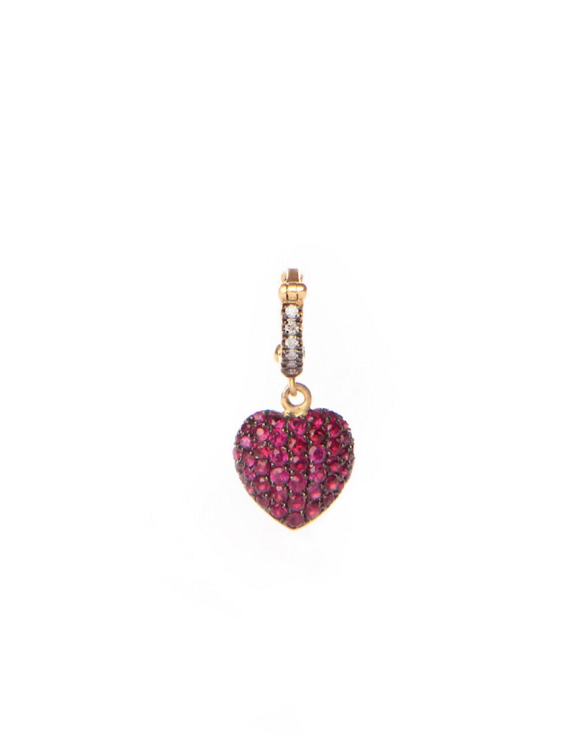 Ruby Heart Charm - Tales of Stones