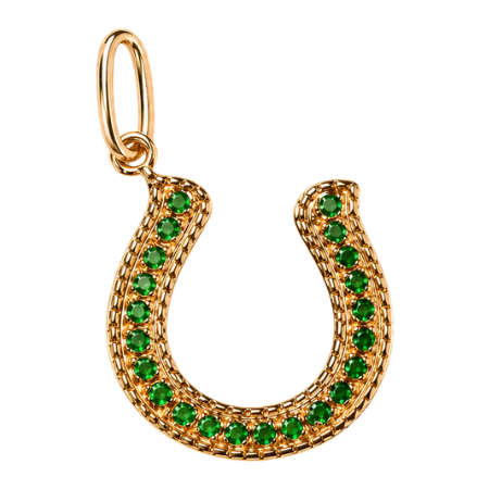 Charm Horseshoe Tsavorite
