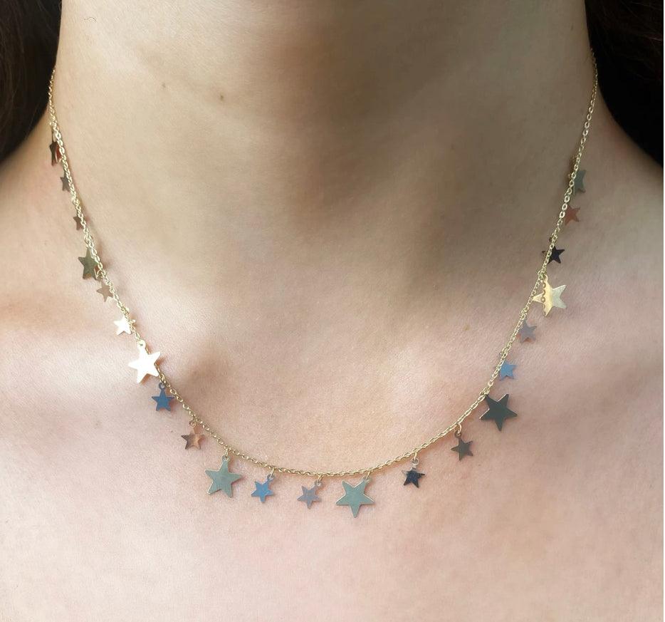 Star Multicolor Necklace - short - Tales of Stones