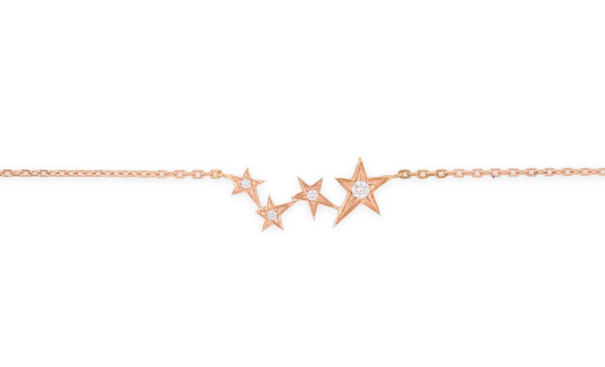 Stars on Chain Bracelet