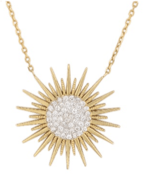 Sun Yellow Gold Necklace - Tales of Stones