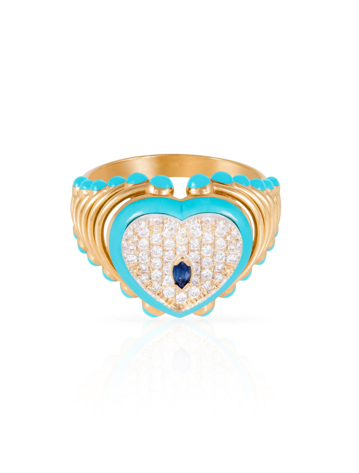 THE BLUE HEART MOMENT RING - Tales of Stones