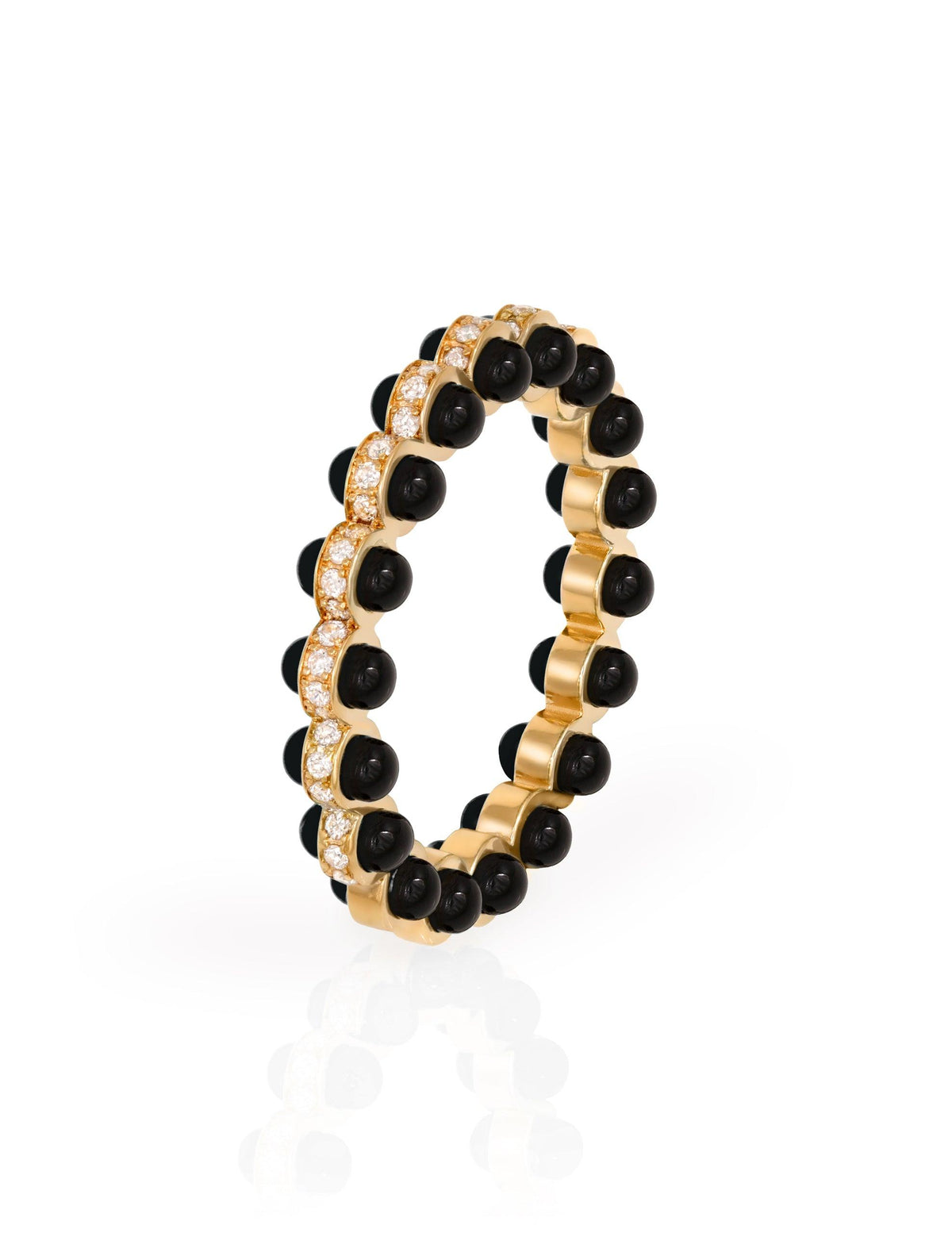 The Carbon Ring by L'Atelier Nawbar (Size 3 - Black) - Tales of Stones