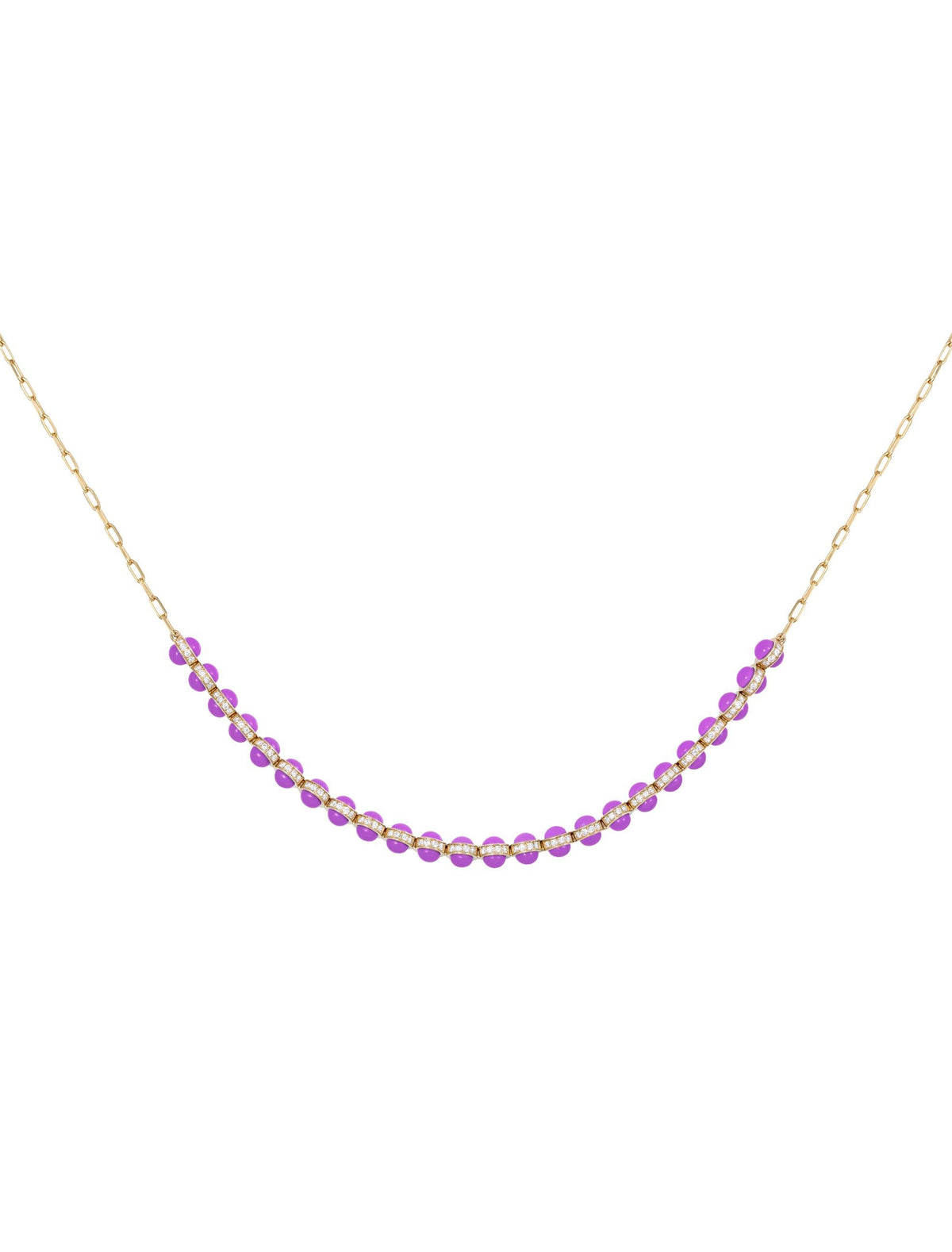 The Purple Atom Necklace by L'Atelier Liya - Tales of Stones