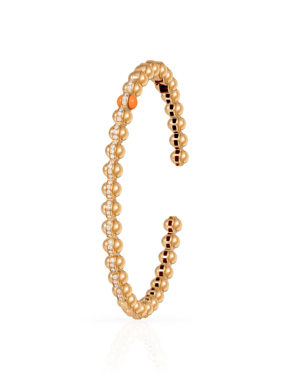 The Rubidium Gold Bangle by L'Atelier Nawbar (Size 1 - Orange) - Tales of Stones