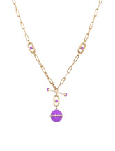 The Statement Purple Atom Necklace by L'Atelier Liya - Tales of Stones